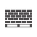 Building Bricks on a Pallet icon in a flat style.Vector illustration. Royalty Free Stock Photo
